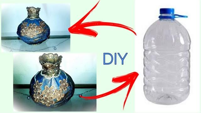 Ideia de Artesanato Reutilizando Garrafas Plásticas