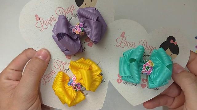 Laço de Bebê Floral