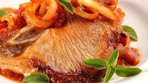 Bisteca de Porco Acebolada