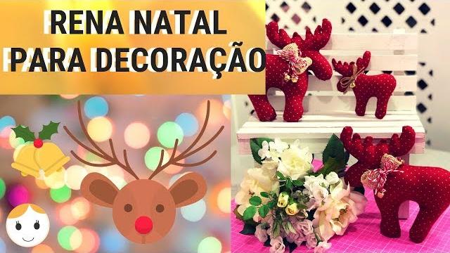 RENA DE NATAL PARA DECORAÇÃO