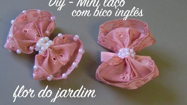 Mini Laço com Bico Inglês