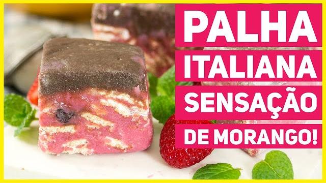 Como fazer Palha Italiana de Sensação de Morango