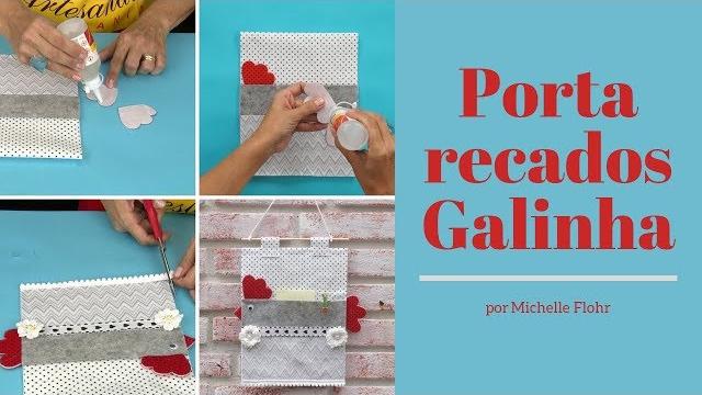 Porta Recados Galinha