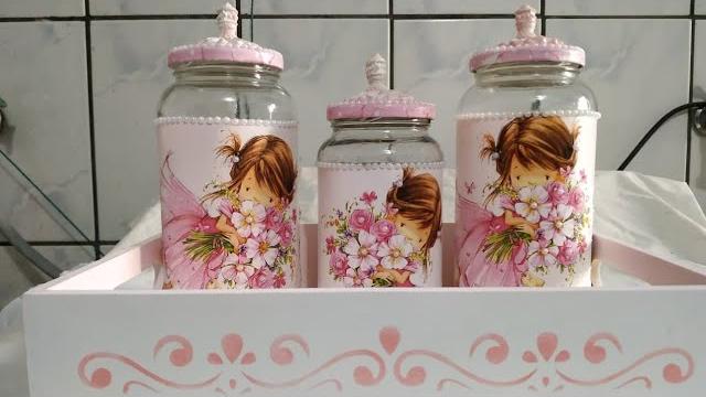 Pote Decorado Princesa Delicada
