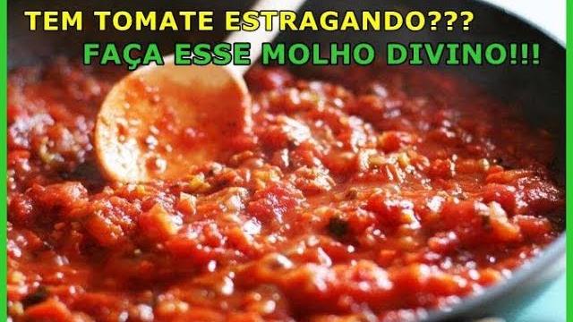 Molho de Tomate Caseiro Super Fácil