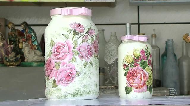 Aprenda a fazer Vidros Decorados com Materiais Reciclados