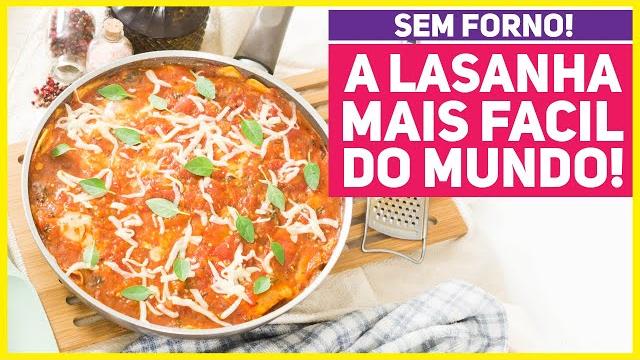 LASANHA DE FRIGIDEIRA EM MENOS DE 30 MINUTOS