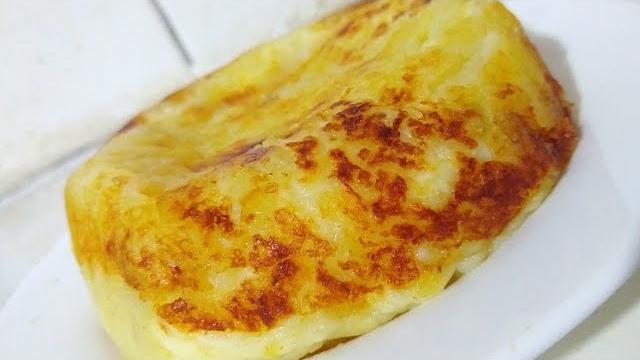 Lanche de Batata com Queijo na Frigideira