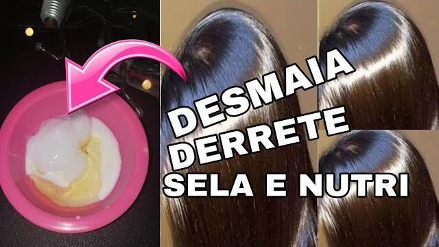 Creme Nutrição Caseira Desmaia Cabelo