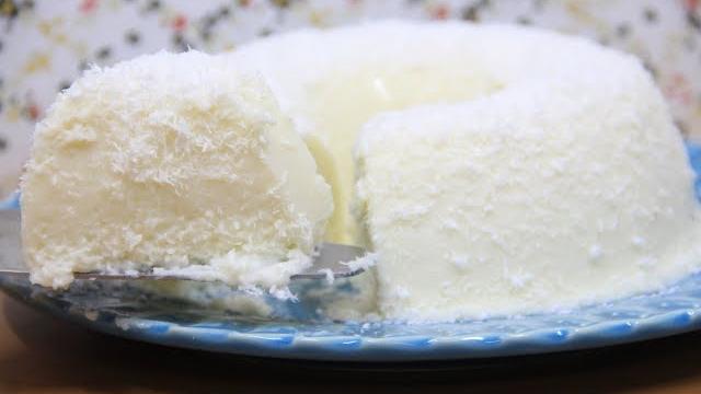 Pudim de Coco Sem Forno e Sem Ovos