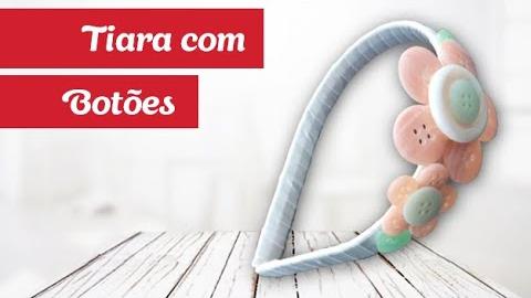 Como Decorar Tiara com Botões