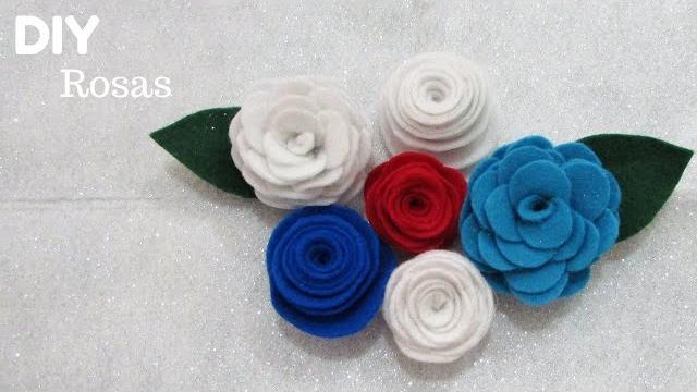 3 Ideias de como Fazer Flor de Feltro