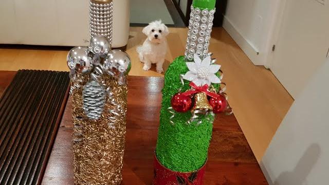 Como Decorar Garrafas para o Natal