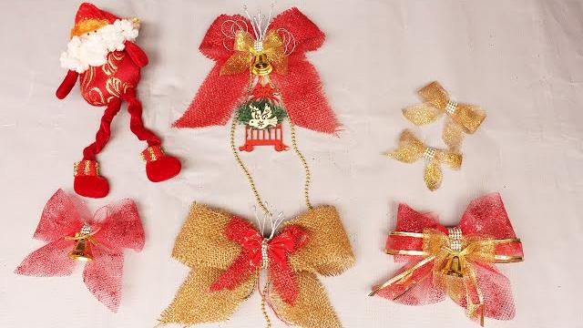 Como Fazer Laços para Decoração de Natal