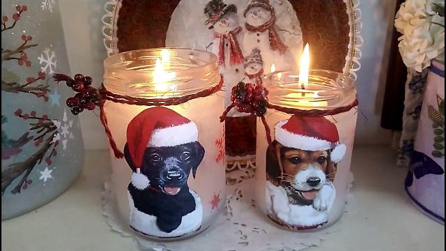 Faça Você Mesmo Porta Velas de Natal