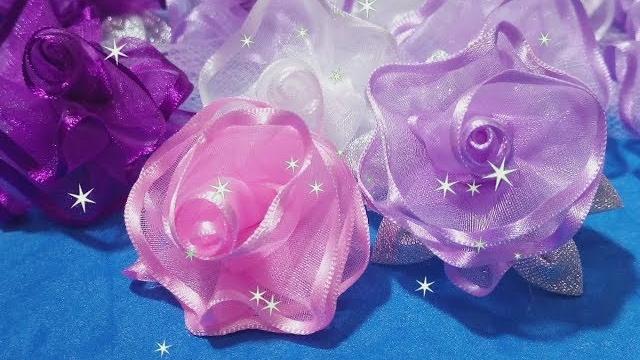 Mini Rosinha Arredondada de Organza