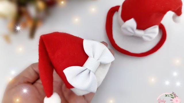 Gorro Papai Noel para faixinha e bico de pato