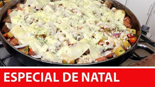 Carne na Chapa com Mandioca