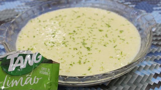Mousse de Limão com Suco Tang