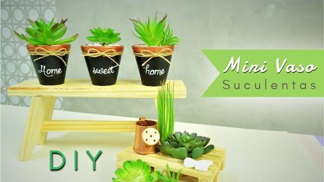 DIY-Mini Vaso Suculentas – DIY-Succulent Mini Vase