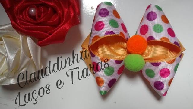 Lindo Laço Brilhoso de Fita – 🌸By Clauddinha Alves🌸