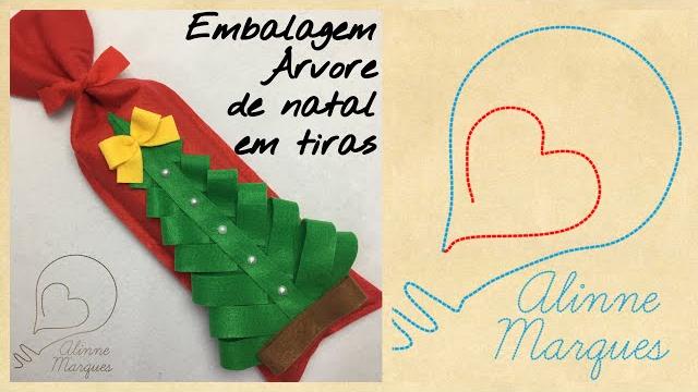 Embalagem Árvore de Natal  em Tiras
