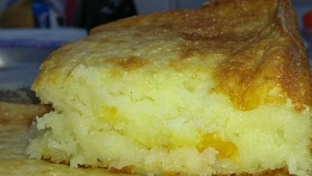 Caçarola de Coco com Queijo no Liquidificador