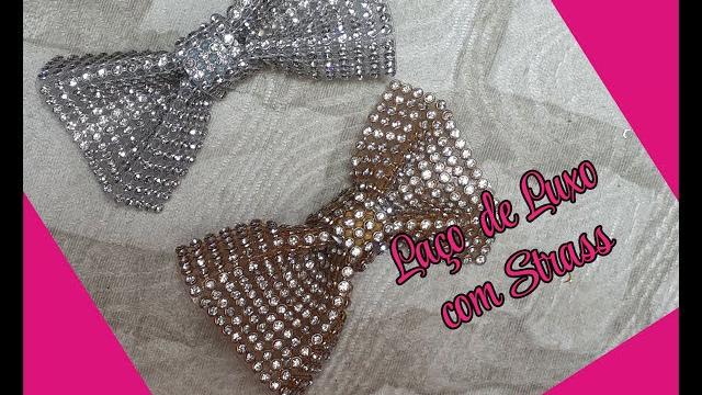 Diy como Fazer Laço De Luxo com Strass
