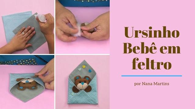 Aprenda a Fazer Ursinho Bebê em feltro