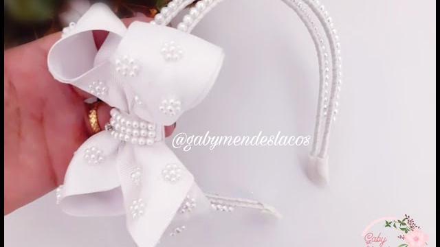 Tiara Dupla com Pérolas – Técnica para Colocar as Pérolas de Forma Rápida