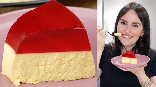 Sobremesa de Gelatina de Morango