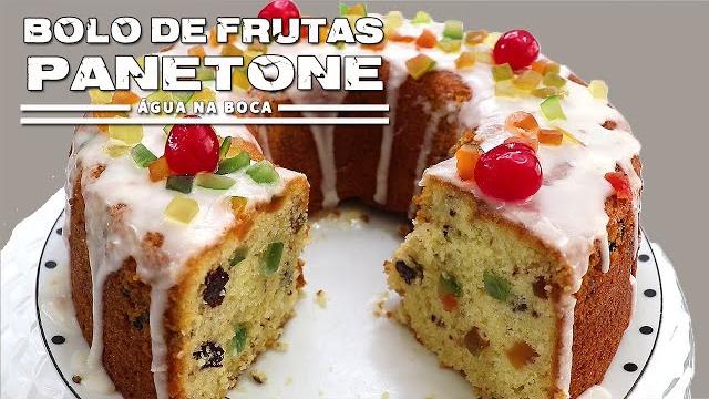 Bolo Panetone – Bolo de Frutas Cristalizadas