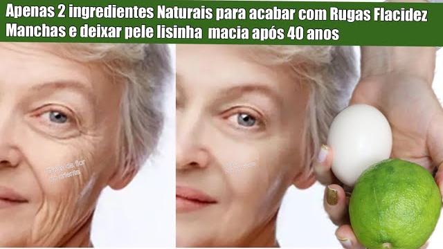 Apenas 2 Ingredientes Natural para Acabar com as Rugas
