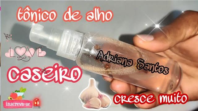 Tônico  Caseiro de Alho cresce Muito o Cabelo