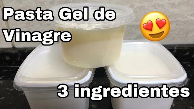 Pasta Gel de Vinagre Potente – Limpa e da Brilho