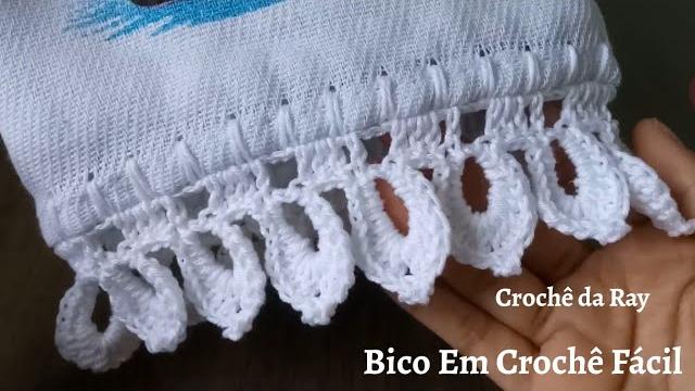 Bico de Crochê Fácil – para Panos de Prato