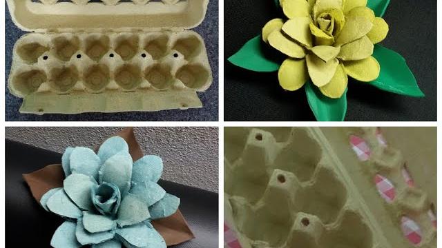 Aprenda a Fazer Flor de Caixa de Ovo