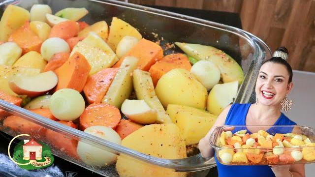 Legumes Assado no Forno – Nem Precisa de Carne