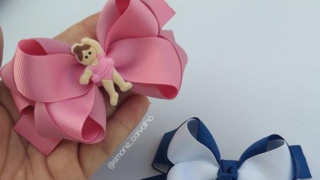 Laço Boutique com Cruzado Embutido Fita n 5