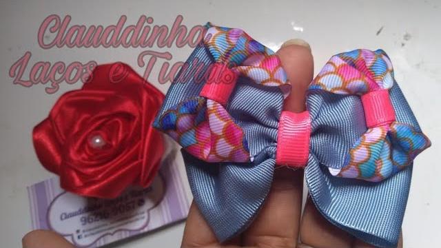🎀Laço de Fita Triplo 🎀 Super Fácil 🌺