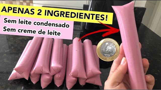 Geladinho Cremoso Econômico por 1 Real