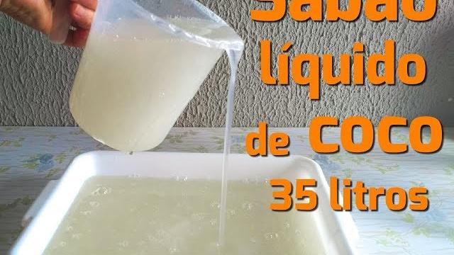 Sabão Liquido de Coco para Roupa Brancas