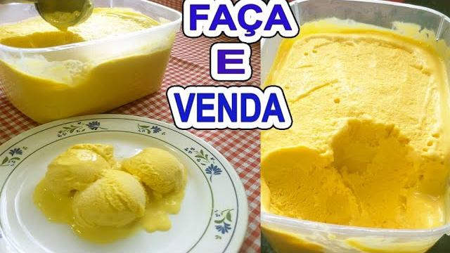 Faça 2 Litros de Sorvete Com Apenas 3 Mangas – Rende Muito