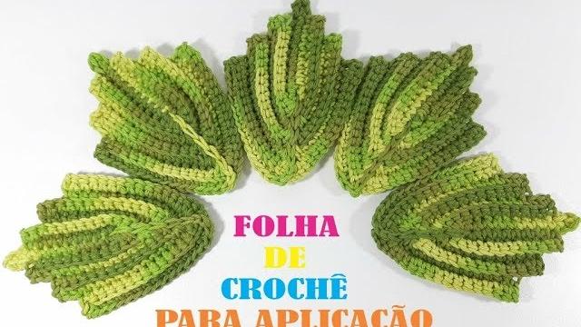 Folhas de Crochê para aplicação