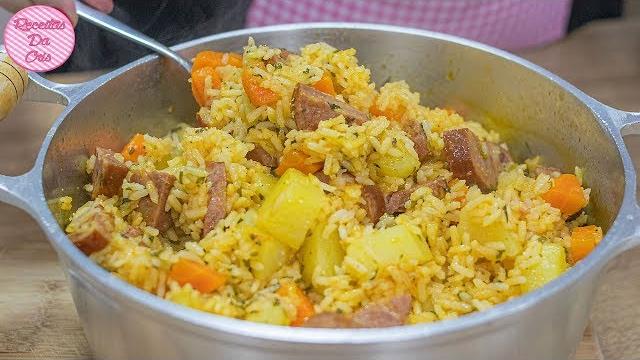 Delicioso Almoço  de uma Panela só, Prático e Rápido