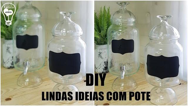 Ideias para Decoração em potes de vidro