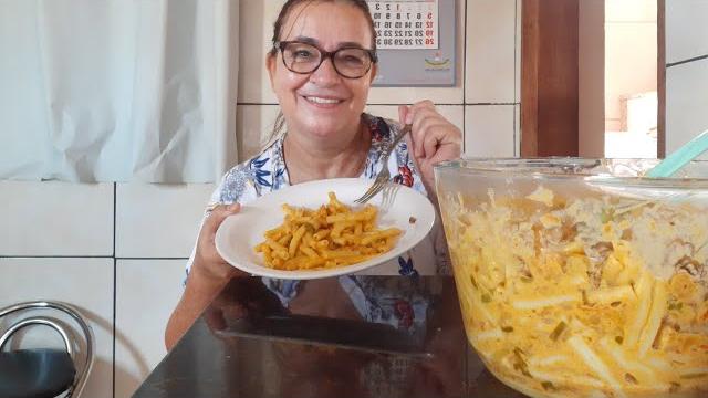 Macarrão Cremoso com Camarão