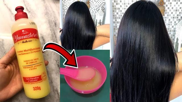 reconstrução capilar potente com Creme Yamasterol