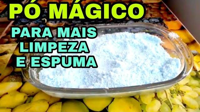 Pó Mágico Potencializador Para Mais Limpeza e Espuma