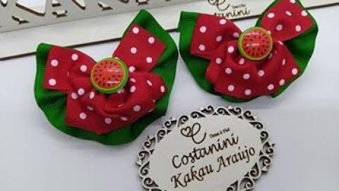 Lindo Mini Laço com Fita N° 5 e 9